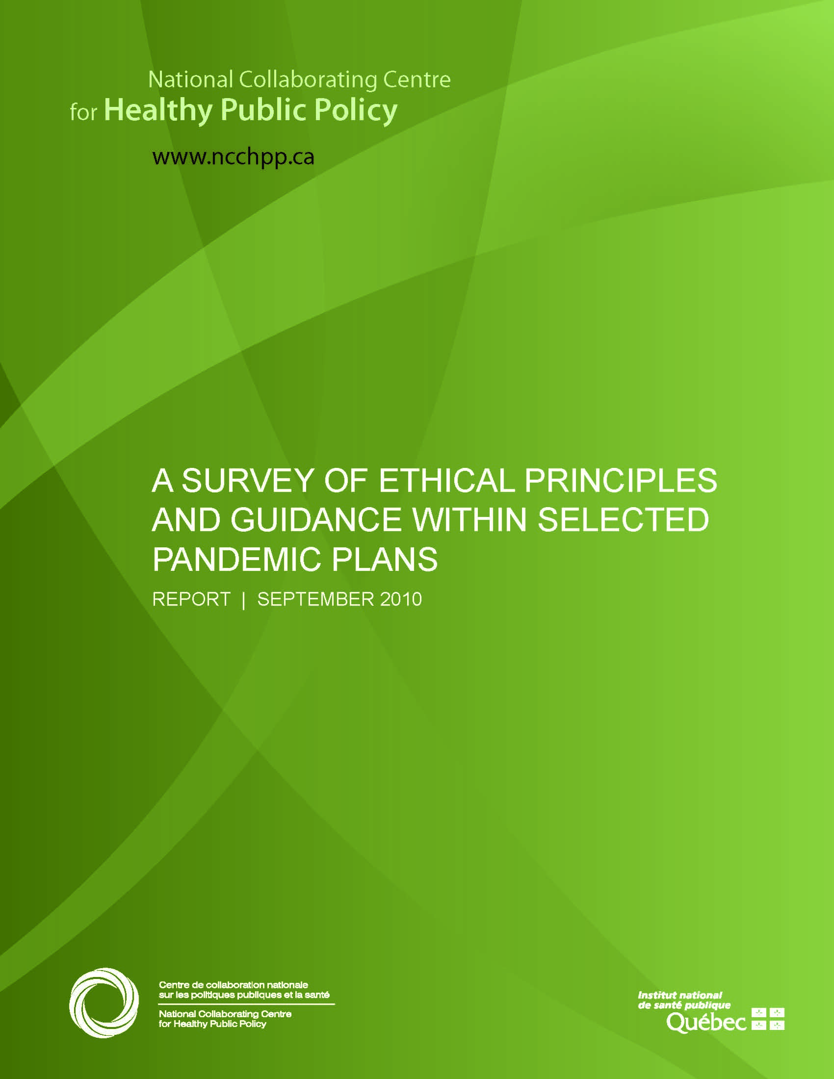 A Survey of Ethical Principles and Guidance Within Selected Pandemic Plans