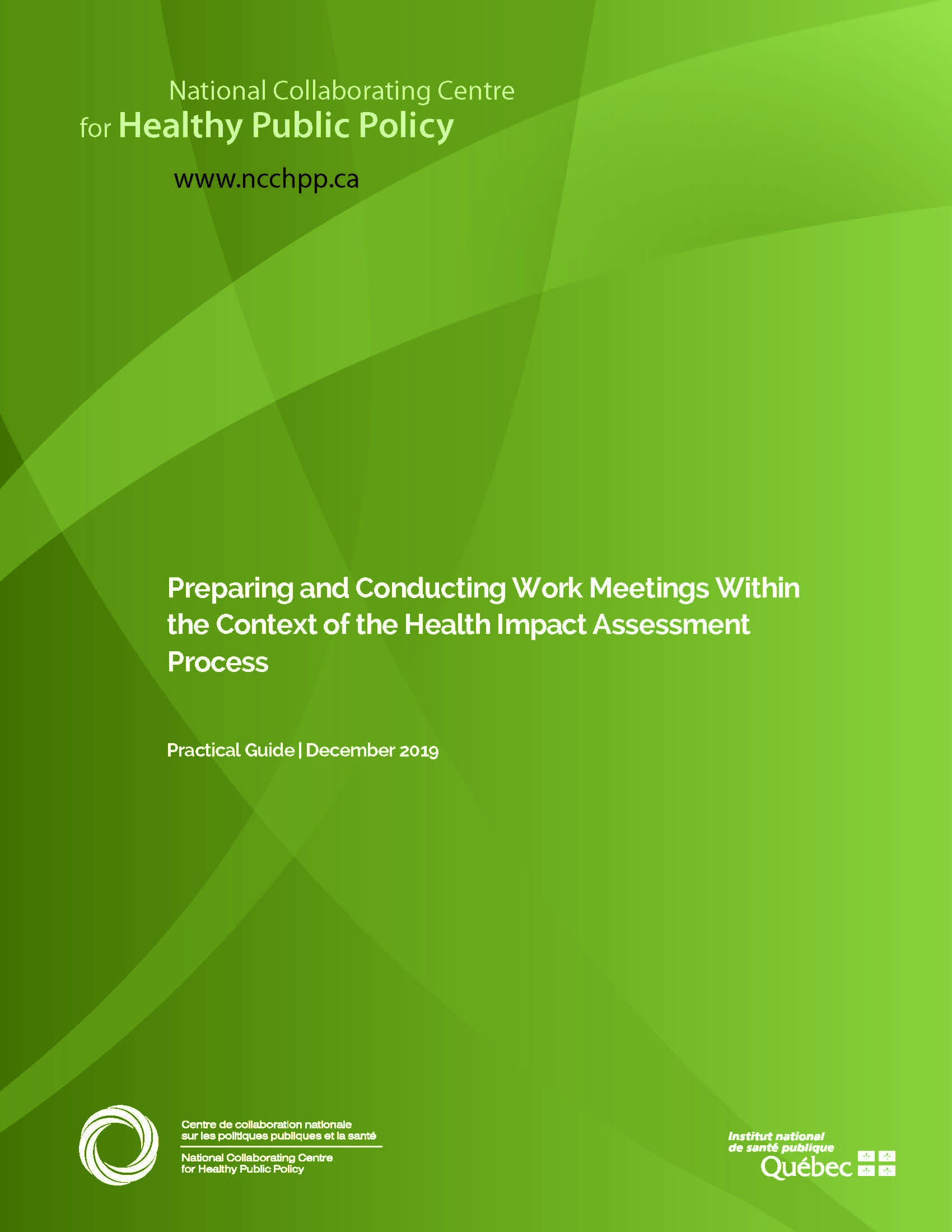 Preparing and Conducting Work Meetings Within the Context of the Health Impact Assessment Process