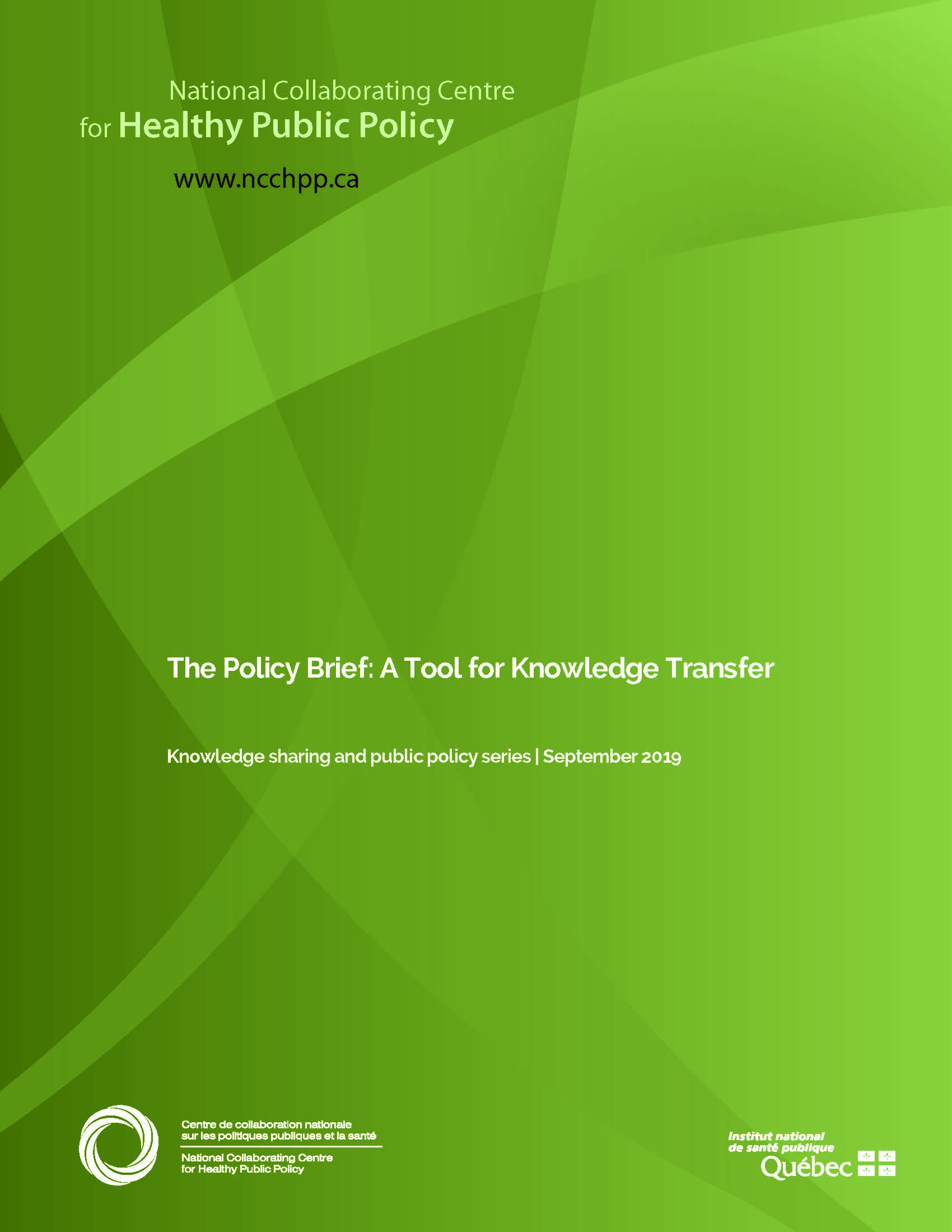 The Policy Brief: A Tool for Knowledge Transfer