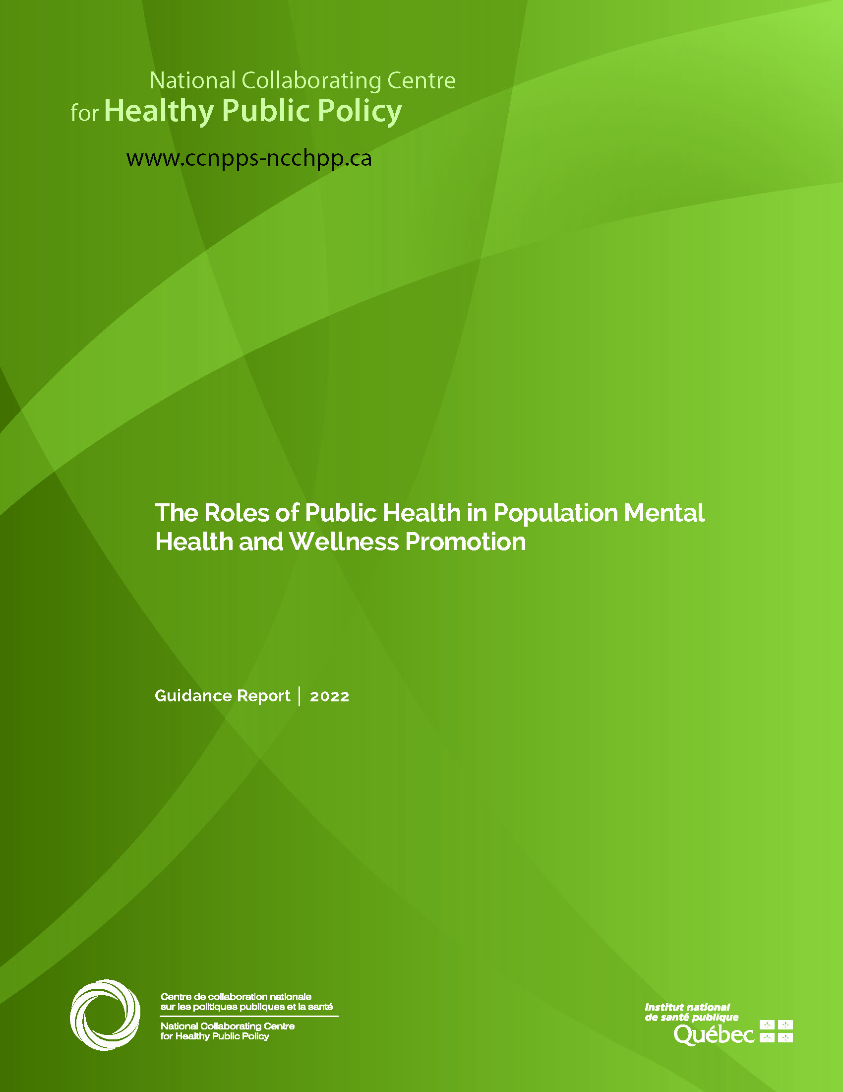 The Roles of Public Health in Population Mental Health and Wellness Promotion
