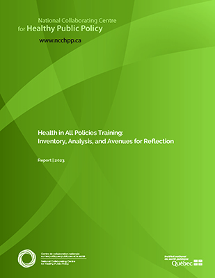Health in All Policies Training: Inventory, Analysis, and Avenues for Reflection