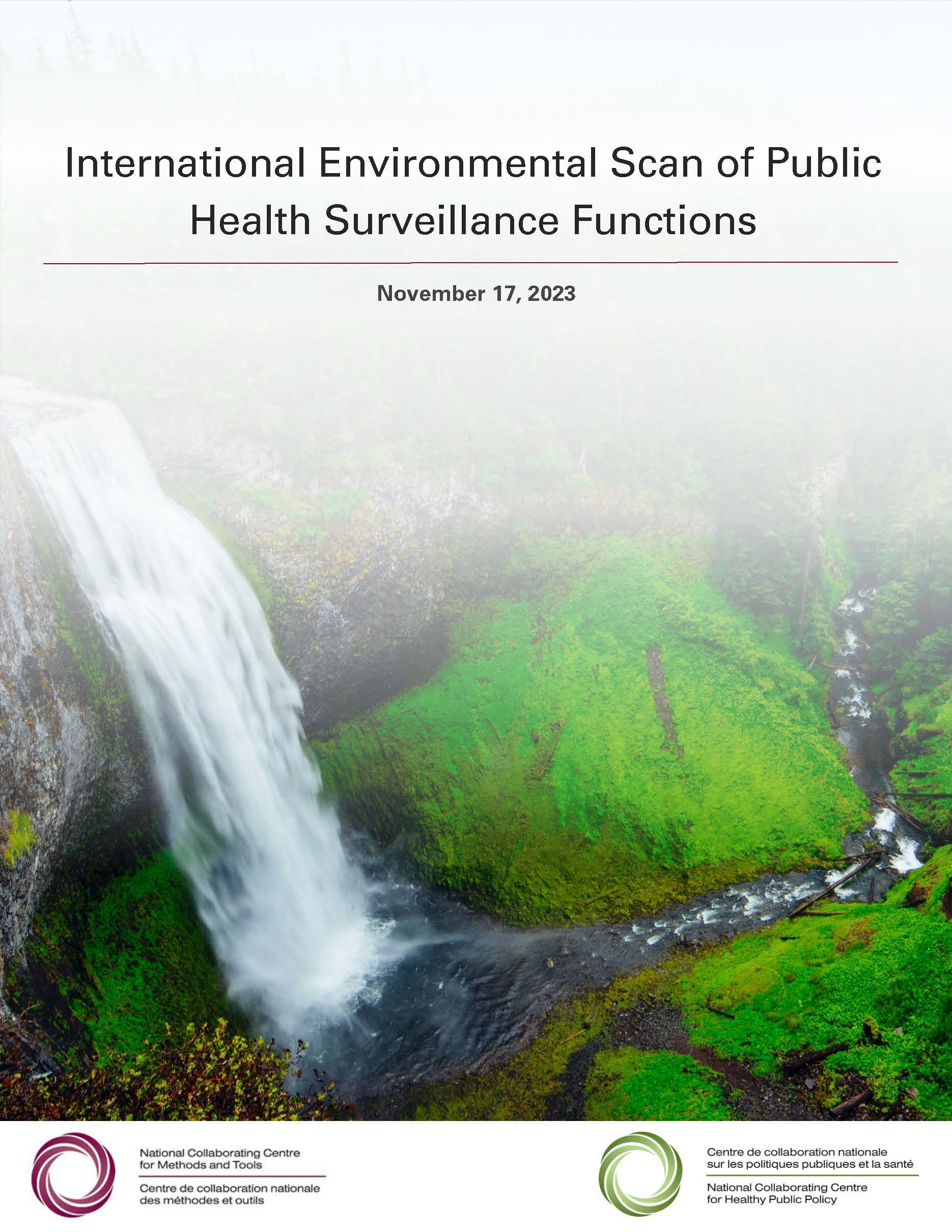 International environmental scan of public health surveillance functions