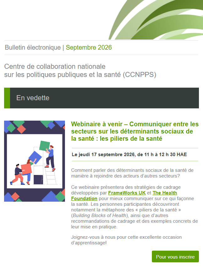Image of the November edition of the NCCHPP eBulletin.